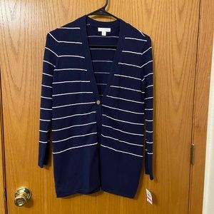 Charter club navy cardigan size PP